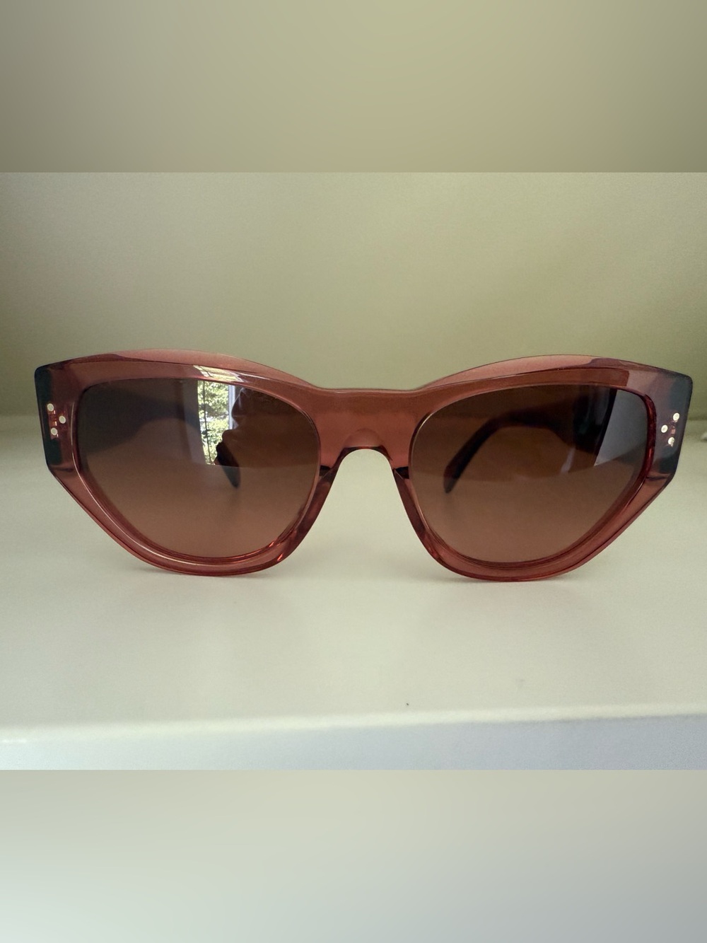 CELINE Rosy Pink Cat-Eye Sunglasses